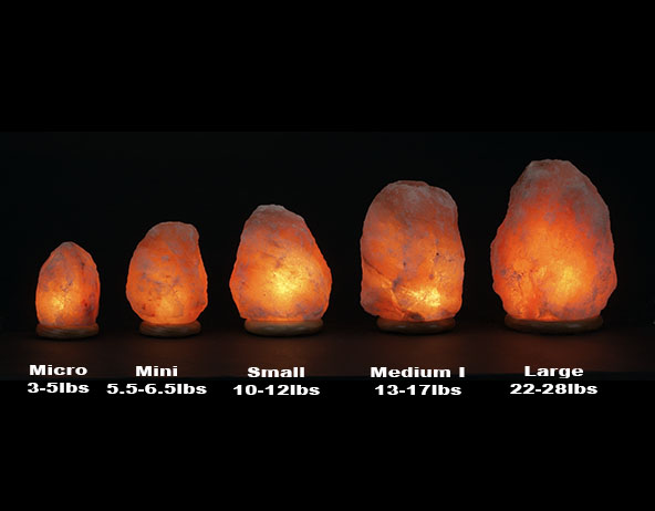 SIZE CHART OF HIMALAYAN SALT LAMPS AND GUIDES TO CHOOSE THE RIGHT ONE